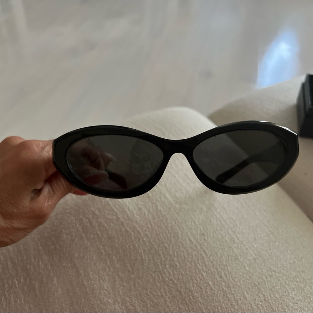 Prada Black Oval Sunglasses